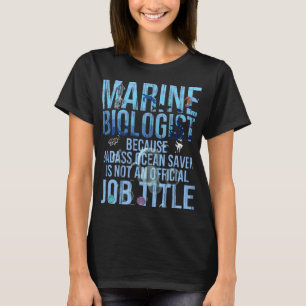 Mariene bioloog Funny Ocean Zee Science Biology T-shirt