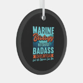 Mariene bioloog glas ornament (Voorkant Rechts)