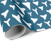 Mariene bioloog haaienliefhebber Witte haaientande Cadeaupapier (Rol Hoek)