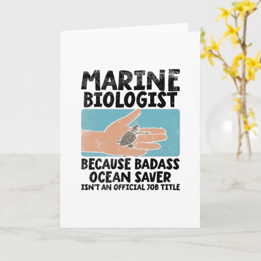 Mariene bioloog kaart (Gele Bloem)