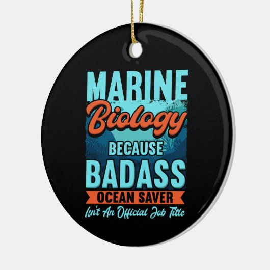 Mariene bioloog keramisch ornament (Links)