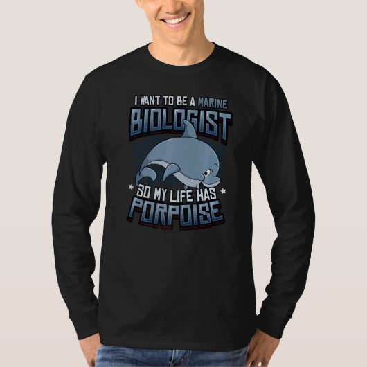Mariene bioloog leven heeft portret 2 t-shirt (Voorkant)