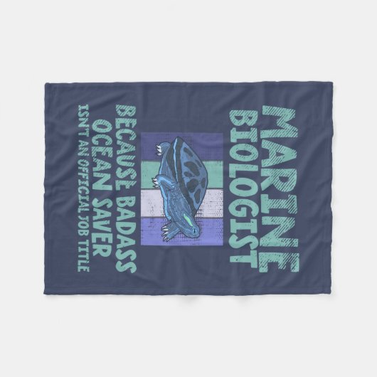 Mariene bioloog Mariene Biologie Fleece Deken (Voorkant (Horizontaal))