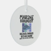 Mariene bioloog Mariene Biologie Glas Ornament (Voorkant Rechts)