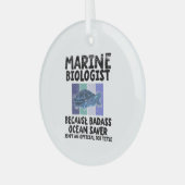 Mariene bioloog Mariene Biologie Glas Ornament (Voorkant links)