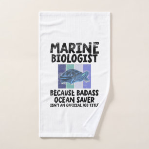 Mariene bioloog Mariene Biologie Handdoek