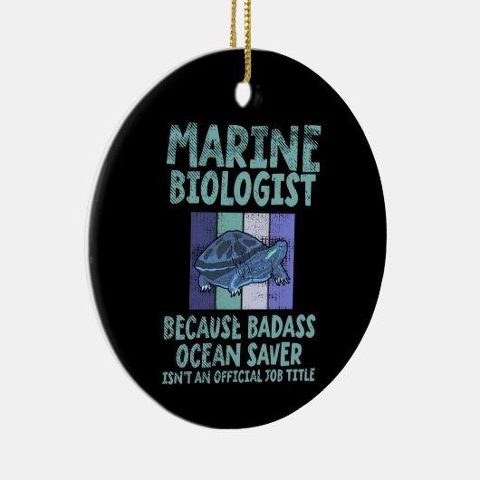 Mariene bioloog Mariene Biologie Keramisch Ornament (Rechts)