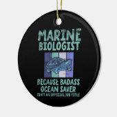 Mariene bioloog Mariene Biologie Keramisch Ornament (Links)