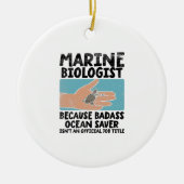 Mariene bioloog Mariene Biologie Keramisch Ornament (Voorkant)
