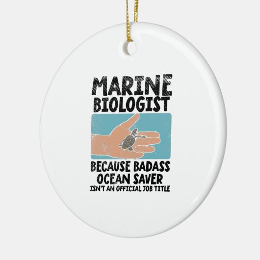 Mariene bioloog Mariene Biologie Keramisch Ornament (Links)