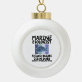 Mariene bioloog Mariene Biologie Keramische Bal Ornament (Voorkant)