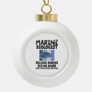 Mariene bioloog Mariene Biologie Keramische Bal Ornament