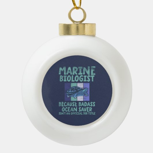 Mariene bioloog Mariene Biologie Keramische Bal Ornament (Voorkant)