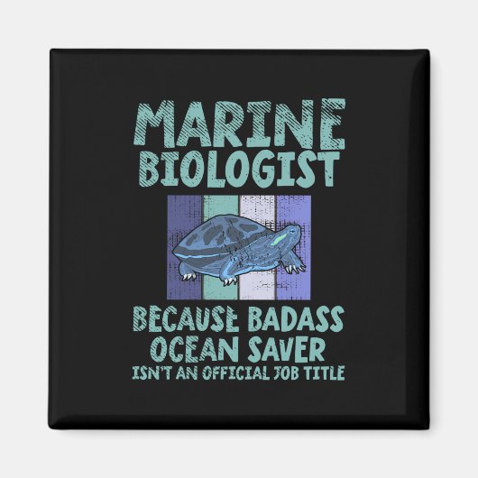 Mariene bioloog Mariene Biologie Magneet (Voorkant)