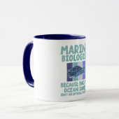 Mariene bioloog Mariene Biologie Mok (Voorkant links)