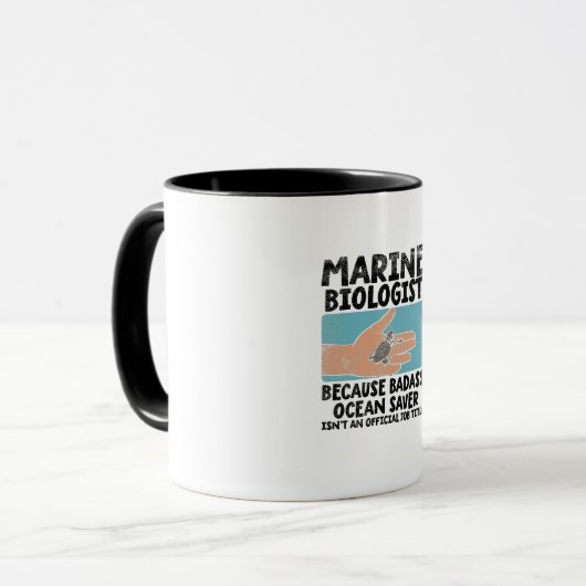 Mariene bioloog Mariene Biologie Mok (Voorkant links)