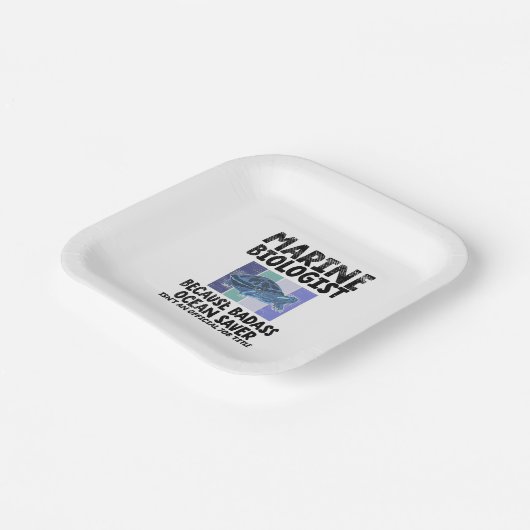 Mariene bioloog Mariene Biologie Papieren Bordje (Gebogen)