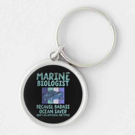 Mariene bioloog Mariene Biologie Sleutelhanger (Voorkant)