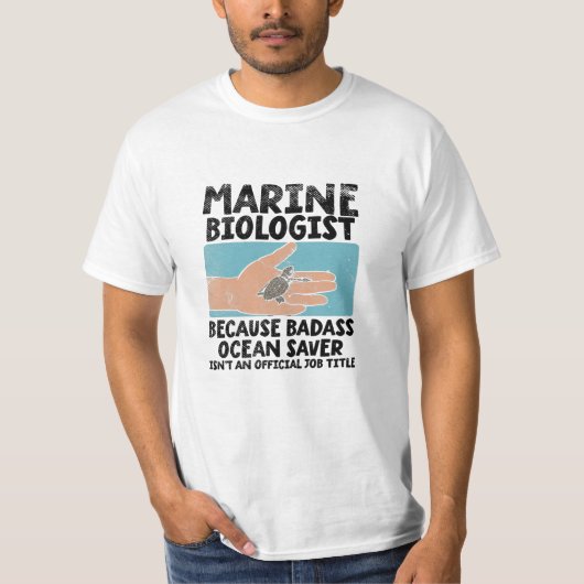 Mariene bioloog Mariene Biologie T-shirt (Voorkant)