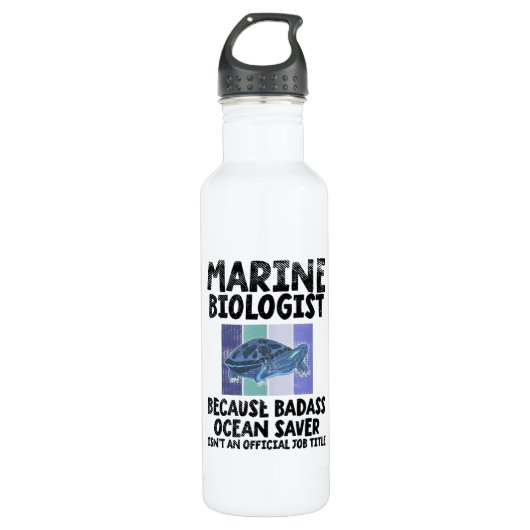 Mariene bioloog Mariene Biologie Waterfles (Voorkant)