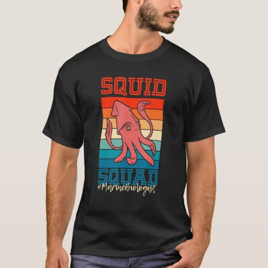 Mariene bioloog  SQUID SQUAD Ocean Biology T-shirt (Voorkant)