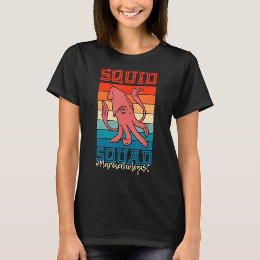 Mariene bioloog SQUID SQUAD Ocean Biology T-shirt (Voorkant)