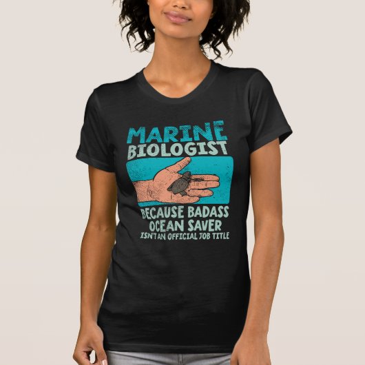 Mariene bioloog t-shirt (Voorkant)