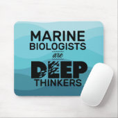 Mariene bioloog Typografie Muismat (Met muis)