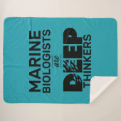 Mariene bioloog Typografie Sherpa Deken (Voorkant (horizontaal))