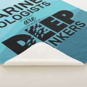 Mariene bioloog Typografie Sherpa Deken (3/4)