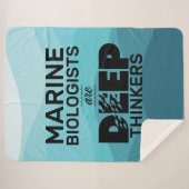 Mariene bioloog Typografie Sherpa Deken (Voorkant (horizontaal))