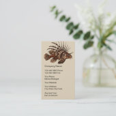 Mariene bioloog Visitekaartjes (Staand voorkant)