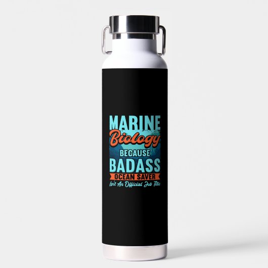 Mariene bioloog waterfles (Voorkant)