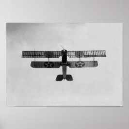Mariene Biplane die een lijn uitvoert - WW1 - 1918 Poster