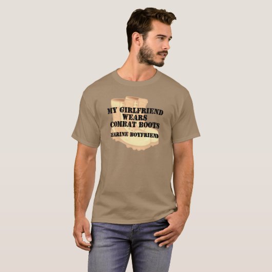 Mariene Boyvriend Desert Combat Boots T-shirt (Voorkant volledig)
