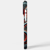 Mariene elegantie: levendig octopusontwerp Case-Mate iPhone case (Achterkant / Links)