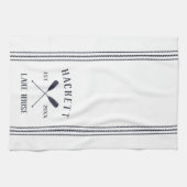 Mariene en Witte Rustic Oars Specialized Lake Hous Theedoek (Horizontaal)