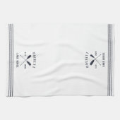 Mariene en Witte Rustic Oars Specialized Lake Hous Theedoek (Horizontaal)
