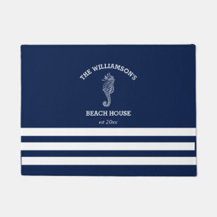 Mariene en Witte Stripe Beach House Seapaard Deurmat