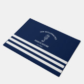 Mariene en Witte Stripe Beach House | Seapaard Deurmat (Schuin)