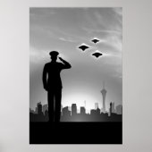 Mariene evaluatie UFO-druk Poster (Voorkant)