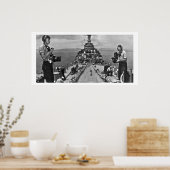 Mariene foto's op het werk poster (Keuken)