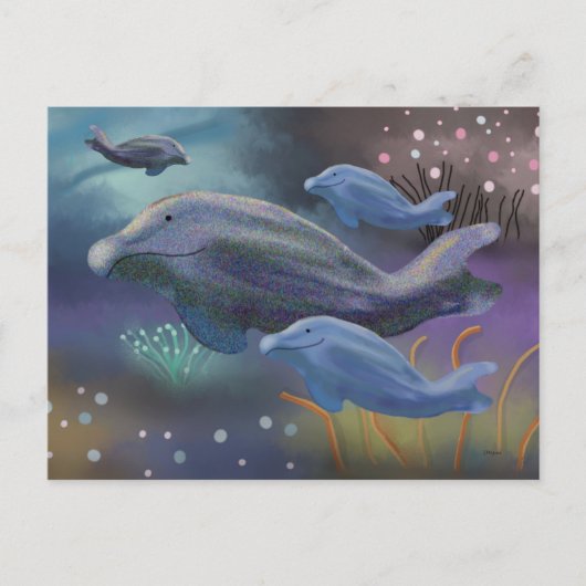 Mariene habitat briefkaart (Voorkant)