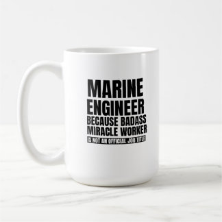 Mariene ingenieur, omdat de bootwerker... koffiemok