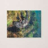 Mariene leguanen voeren onder water Galapagos Legpuzzel (Horizontaal)