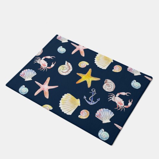 Mariene Leven en Anchors (Donkere) Doormat Deurmat (Schuin)