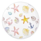 Mariene Leven en Anchors Keramische Knop (Voorkant)