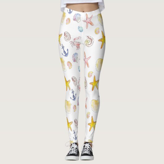Mariene Leven en Anchors Leggings (Voorkant)