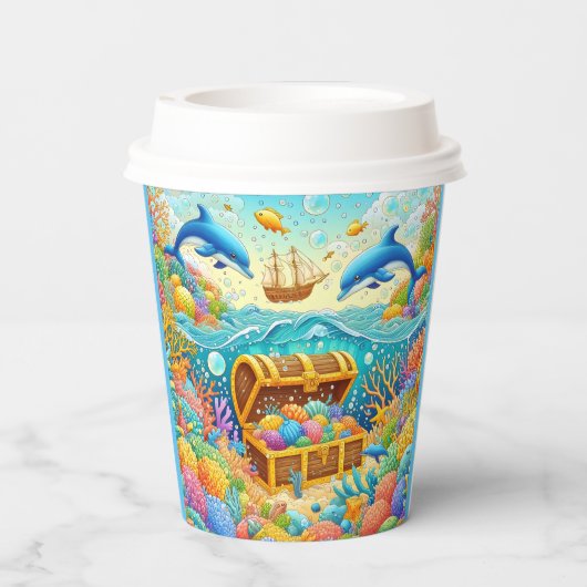 Mariene Leven Papieren Bekers (Achterkant)