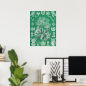 Mariene Leven Thuroidea Gurkensterne door Ernst Ha Poster (Thuiskantoor)
